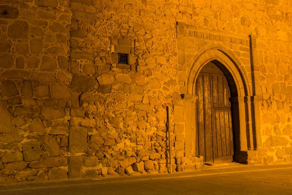 Calles Ávila Por Noche Castilla León España — Foto de Stock