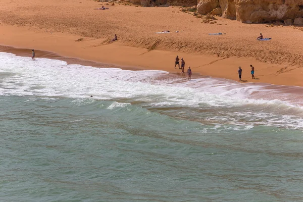 Armacao Pera Portogallo Senhora Rocha Beach Nel Villaggio Pescatori Armacao — Foto Stock