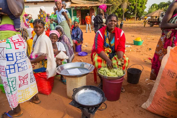 Bissau República Guiné Bissau Mulheres Venda Cidade Bissau Guiné Bissau — Fotografia de Stock