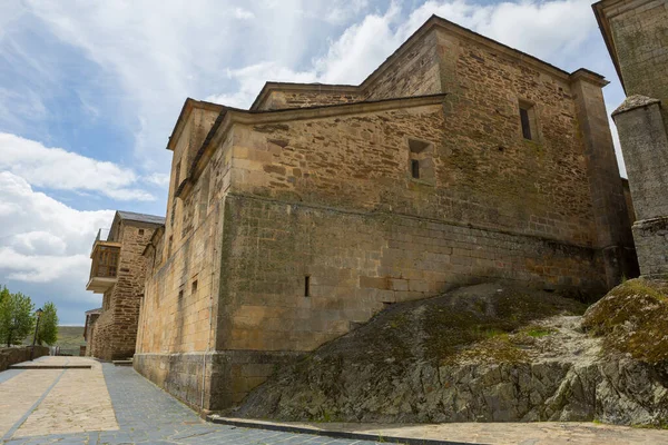 Παλιά Σπίτια Του Κάστρου Της Puebla Sanabria Castilla Leon Ισπανία — Φωτογραφία Αρχείου