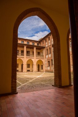 Castillo de la Mota 'nın içi, Medina del Campo Kalesi, Valladolid, Leon. İspanya