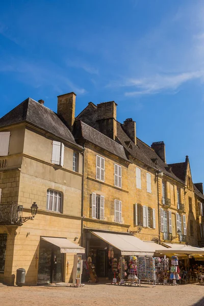 Sarlat Caneda Frankreich Häuser Zentrum Der Mittelalterlichen Altstadt Von Sarlat — Stockfoto