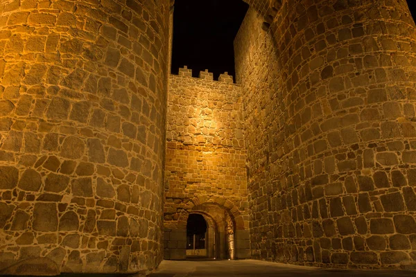 Porta Dei Lealisti Mura Avila Avila Spagna — Foto Stock