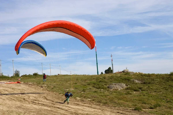 Caldelas Portugal Paragliding Aboua Cup Het Noorden Van Portugal Caldelas — Stockfoto