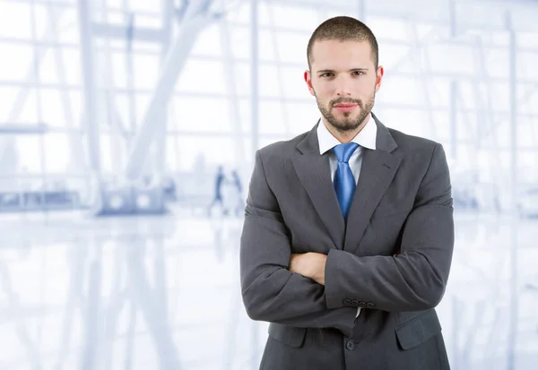 Porträt Eines Jungen Geschäftsmannes Büro — Stockfoto