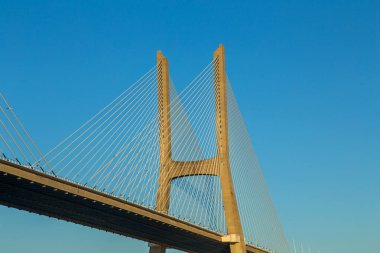 Lizbon, Portekiz 'deki Vasco da Gama Köprüsü