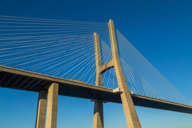 Lizbon, Portekiz 'deki Vasco da Gama Köprüsü