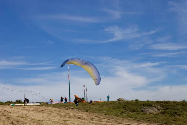 Caldelas Portugal Paragliding Aboua Cup North Portugal Caldelas Portugal — стокове фото