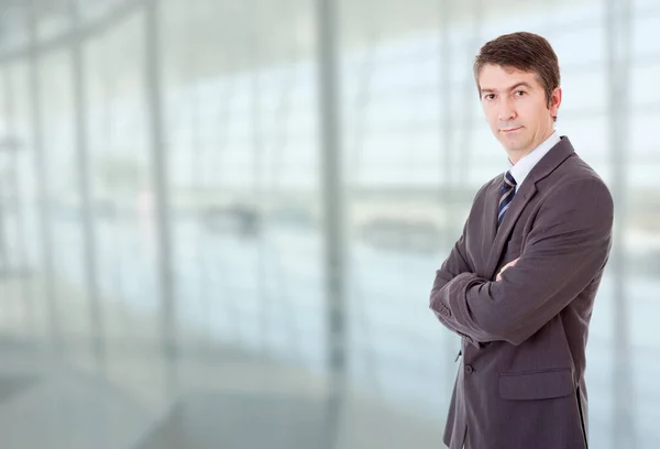 Jovem Empresário Retrato Escritório — Fotografia de Stock