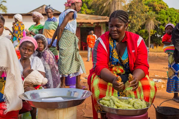Бисау Республика Гвинея Бисау Женщины Рынке Городе Бисау Гвинея Бисау — стоковое фото