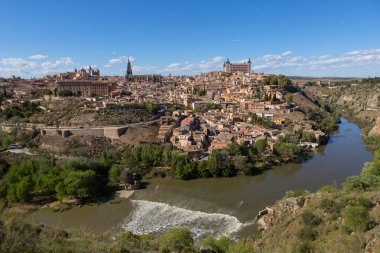 İspanya, Mirador del Valle 'den Toledo' nun görüntüsü