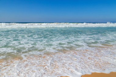 Portekiz 'de Comporta yakınlarında manzara ve güzel deniz manzarası