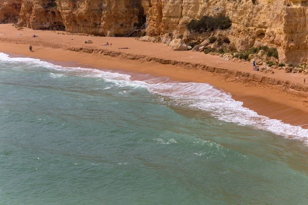 Armacao Pera Portugal Playa Senhora Rocha Pueblo Pesquero Armacao Pera — Foto de Stock