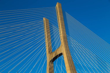 Lizbon, Portekiz 'deki Vasco da Gama Köprüsü