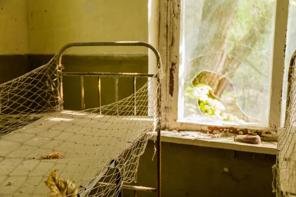 Ζώνη Τσερνόμπιλ Σχολική Εγκαταστάσεις Στην Πόλη Της Pripyat Στην Ουκρανία — Φωτογραφία Αρχείου