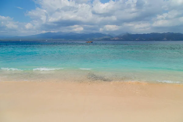 Bella Spiaggia Tropicale Dell Isola Gili Meno Indonesia — Foto Stock