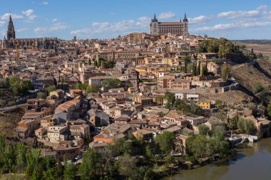 İspanya, Mirador del Valle 'den Toledo' nun görüntüsü