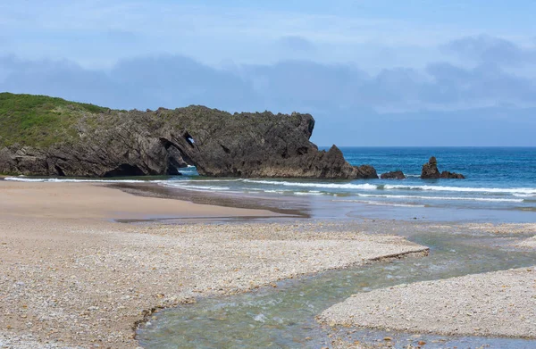 Pláž San Antolin Llanes Asturias Španělsko Royalty Free Stock Obrázky