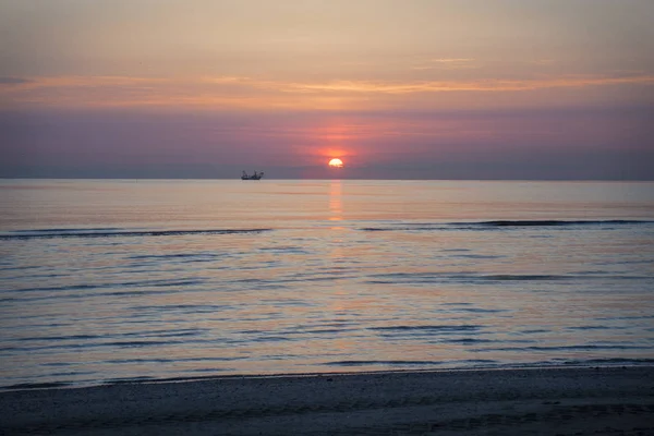 Seascape Beginning New Day Sunrise Sea — Stock Photo, Image