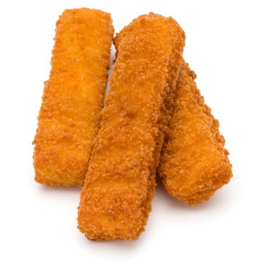 Çıtır Balık kroket beyaz arka plan üzerinde izole