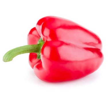 Beyaz arka plan kesme izole bir tatlı dolmalık biber