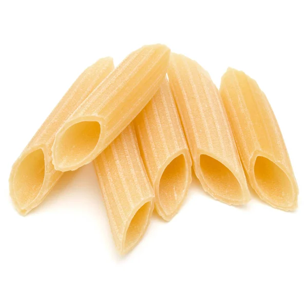 Italienische Pasta Isoliert Auf Weißem Hintergrund Wimpel Penne Rigate — Stockfoto