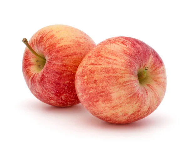 红苹果在白色背景中被分离出来 — 图库照片