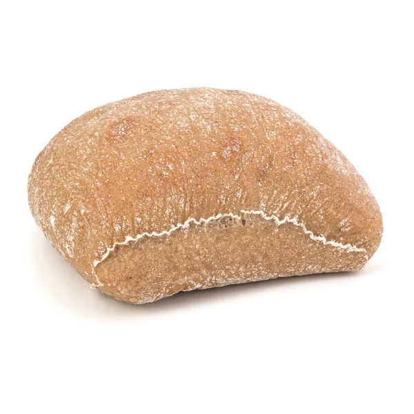 Pão Ciabatta isolado sobre fundo branco recortado — Fotografia de Stock