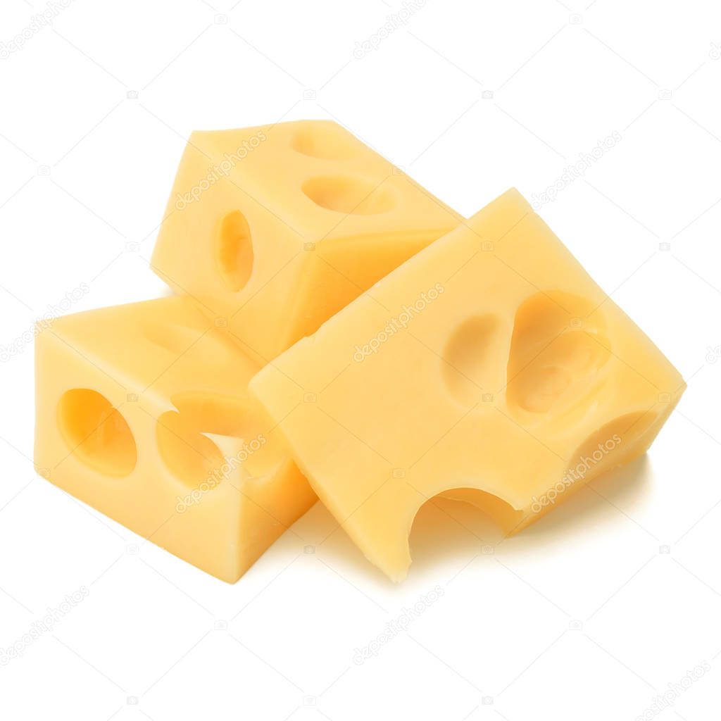 Cheese isolated on white background