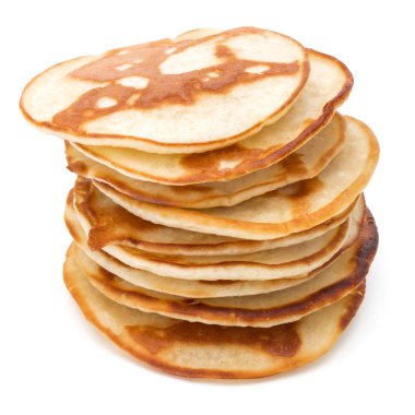 Krep yığını beyaz zemin üzerine