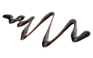 Balsamik sirke krem beyaz arka plan üzerinde izole. İtalyan sal