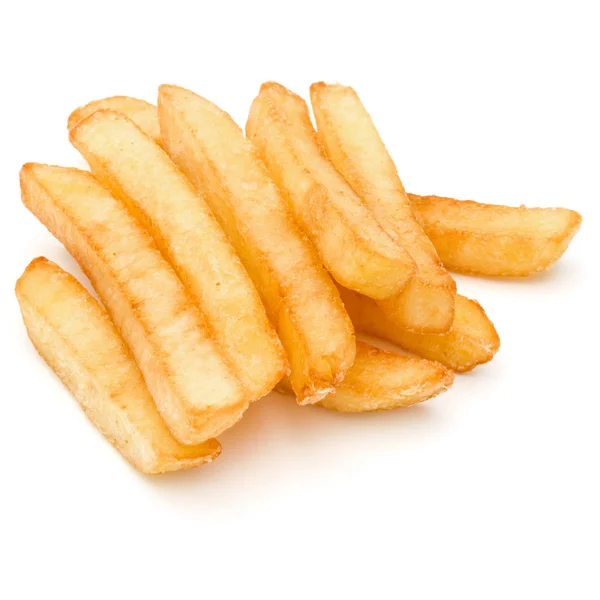 Patate Fritte Francesi Isolate Fondo Bianco — Foto Stock