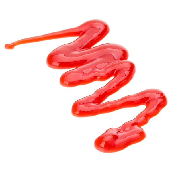 Tomatensaus, ketchup geïsoleerd op witte achtergrond — Stockfoto