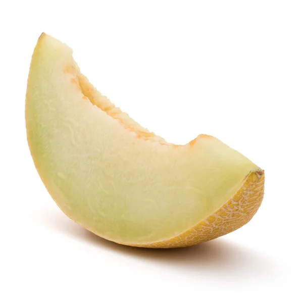 Meloen segment geïsoleerd op een witte achtergrond knipsel — Stockfoto