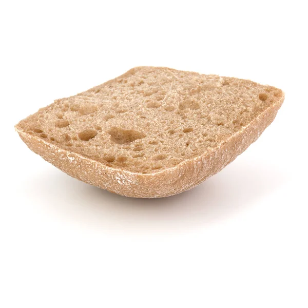 Нарізаний хліб Ciabatta ізольований на білому тлі вирізаний — стокове фото