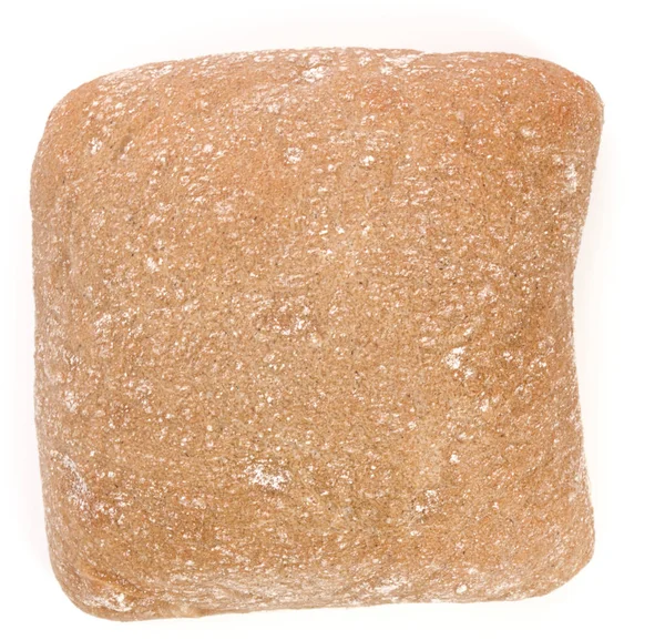 Ciabatta kenyér elszigetelt fehér background vágja ki. Szemközti nézet. — Stock Fotó