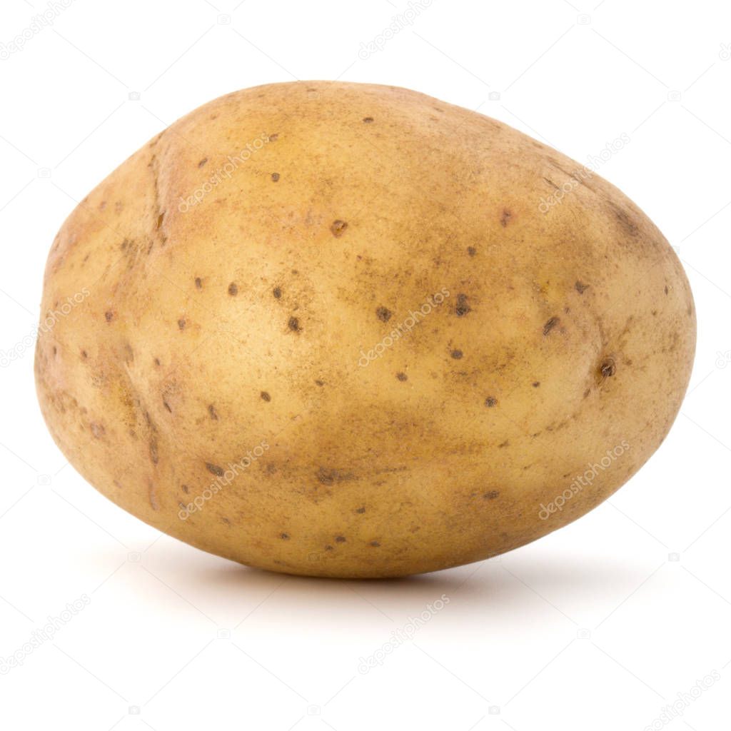 new potato tuber isolated on white background cutout