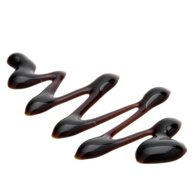 Balsamik sirke krem beyaz arka plan üzerinde izole. İtalyan sal