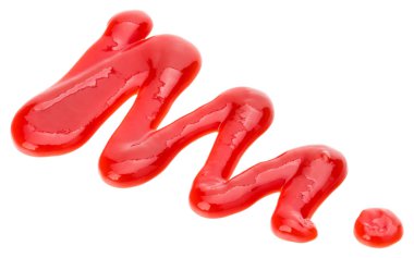 Domates sosu, beyaz arka plan üzerinde izole ketçap