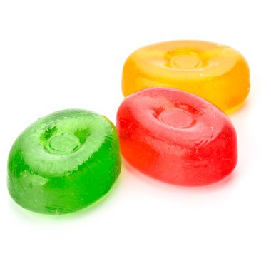 Şeker, şeker veya sug haşlanmış üç renkli meyve sert şeker