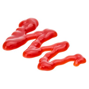 Domates sosu, beyaz arka plan üzerinde izole ketçap