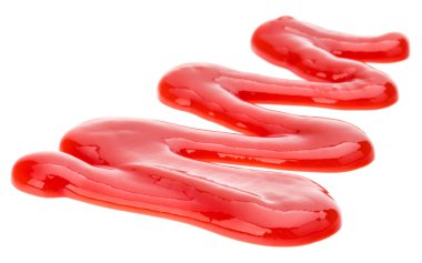 Domates sosu, beyaz arka plan üzerinde izole ketçap