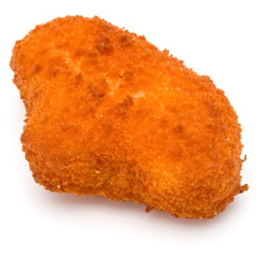 Beyaz arka plan üzerinde izole çıtır tavuk nuggets