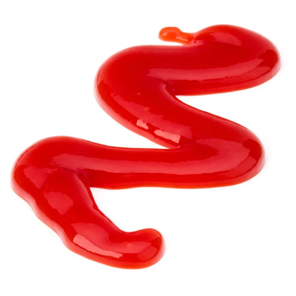 Tomatensauce, Ketchup isoliert auf weißem Hintergrund — Stockfoto