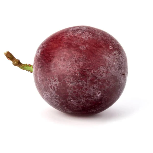 Amora de uva vermelha isolada no recorte de fundo branco — Fotografia de Stock