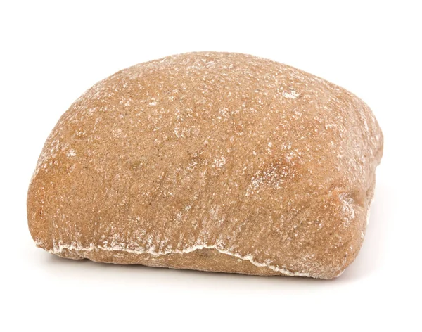 Ciabatta Brot Isoliert Auf Weißem Hintergrund Ausgeschnitten — Stockfoto