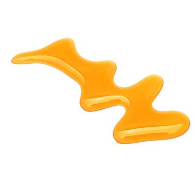 İzole üzerinde beyaz arka plan tatlı bal damlar. Damla şurubu damlacık, nektar.