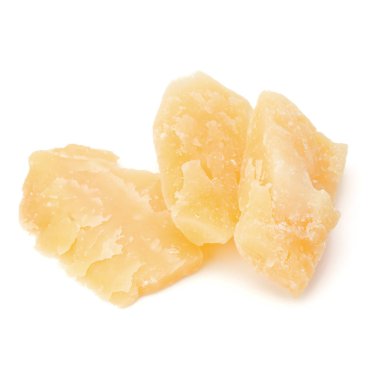 Beyaz arka plan kesme izole rendelenmiş parmesan peyniri