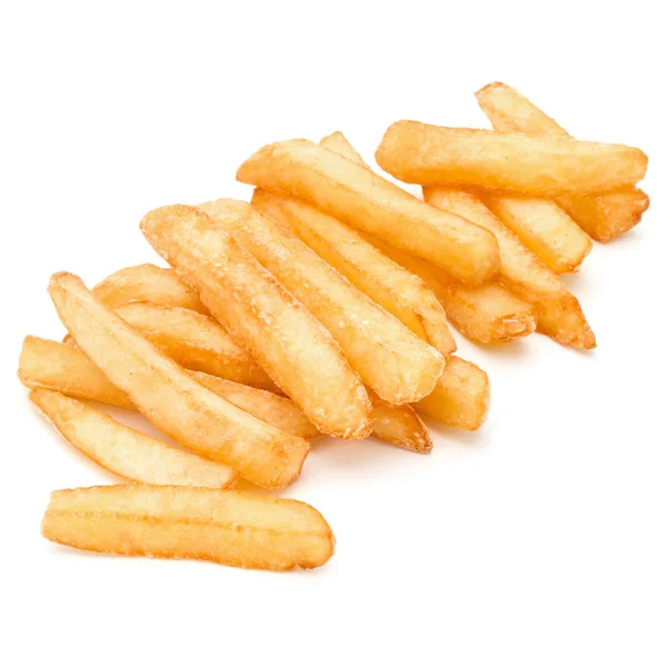 French Fried Potatoes Isolated White Background — Stock Photo, Image