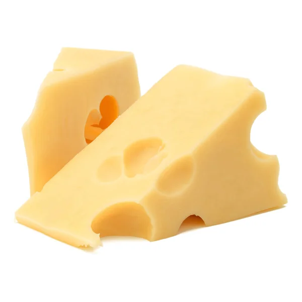 白い背景に隔離されたチーズ — ストック写真